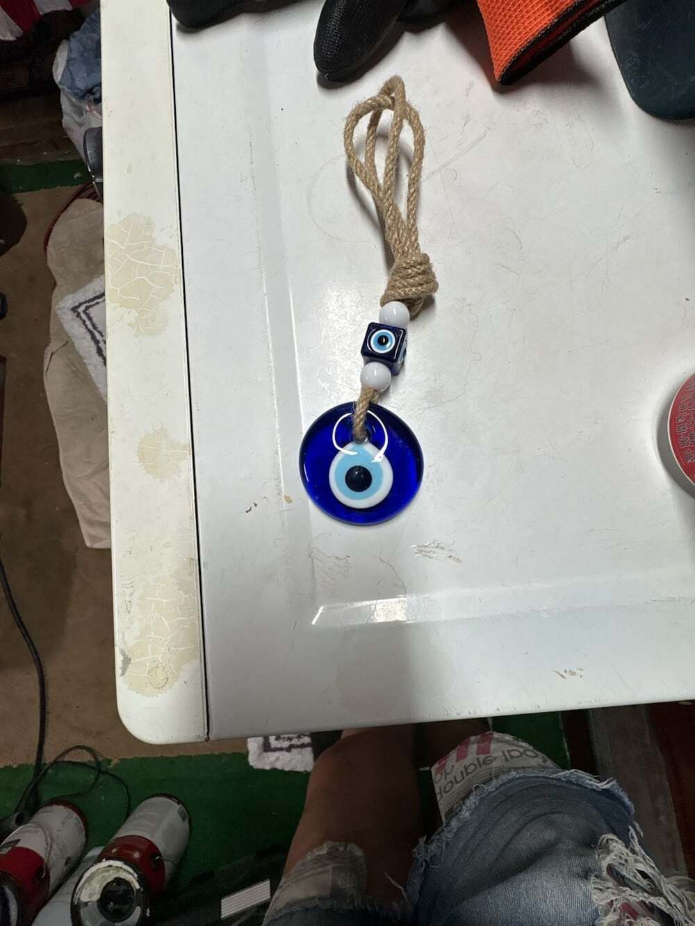 Turkish Evil Eye Glass Wall Hanging Protection Charm Decor